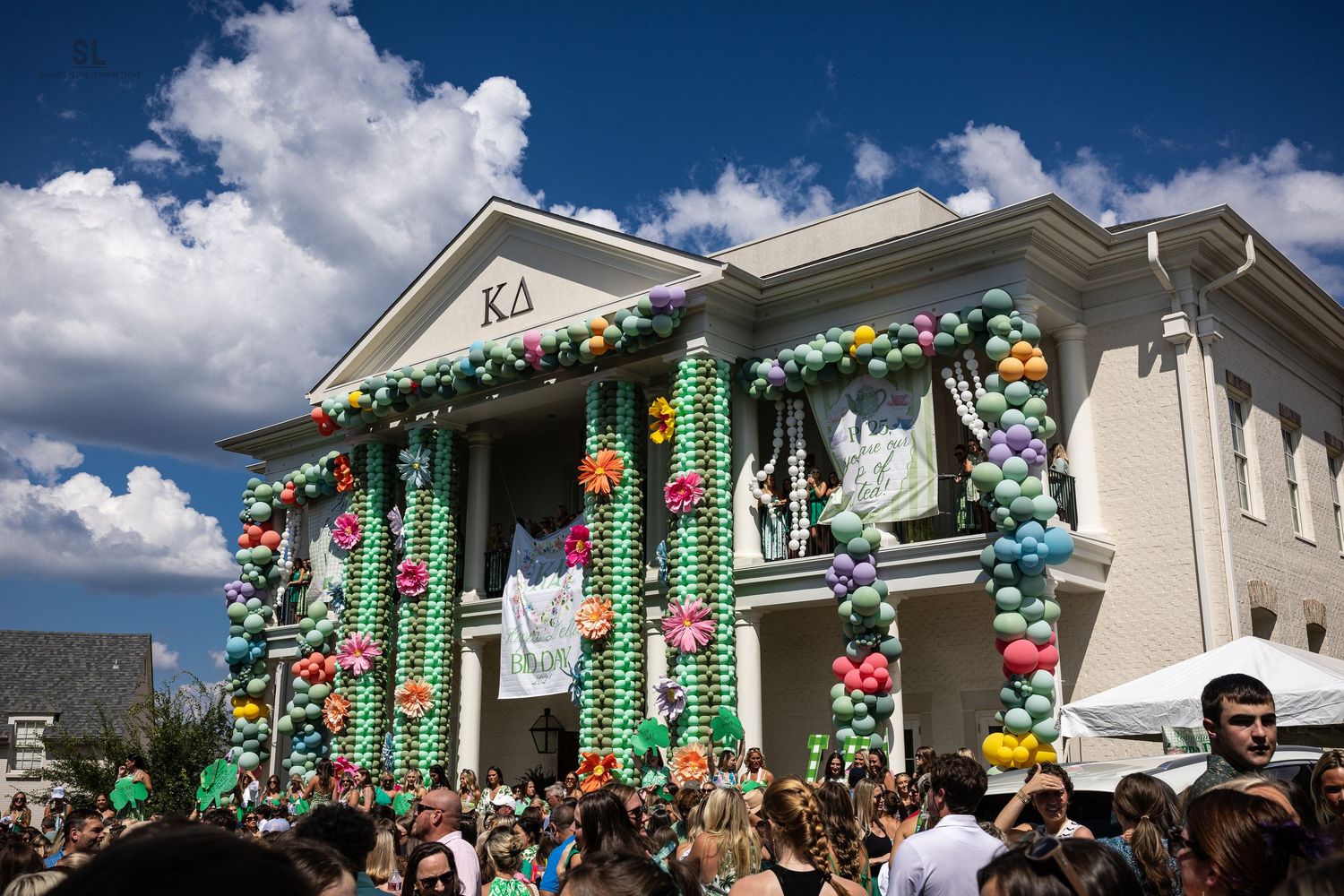 Bid day celebration — Greek life photography in Oxford, MS