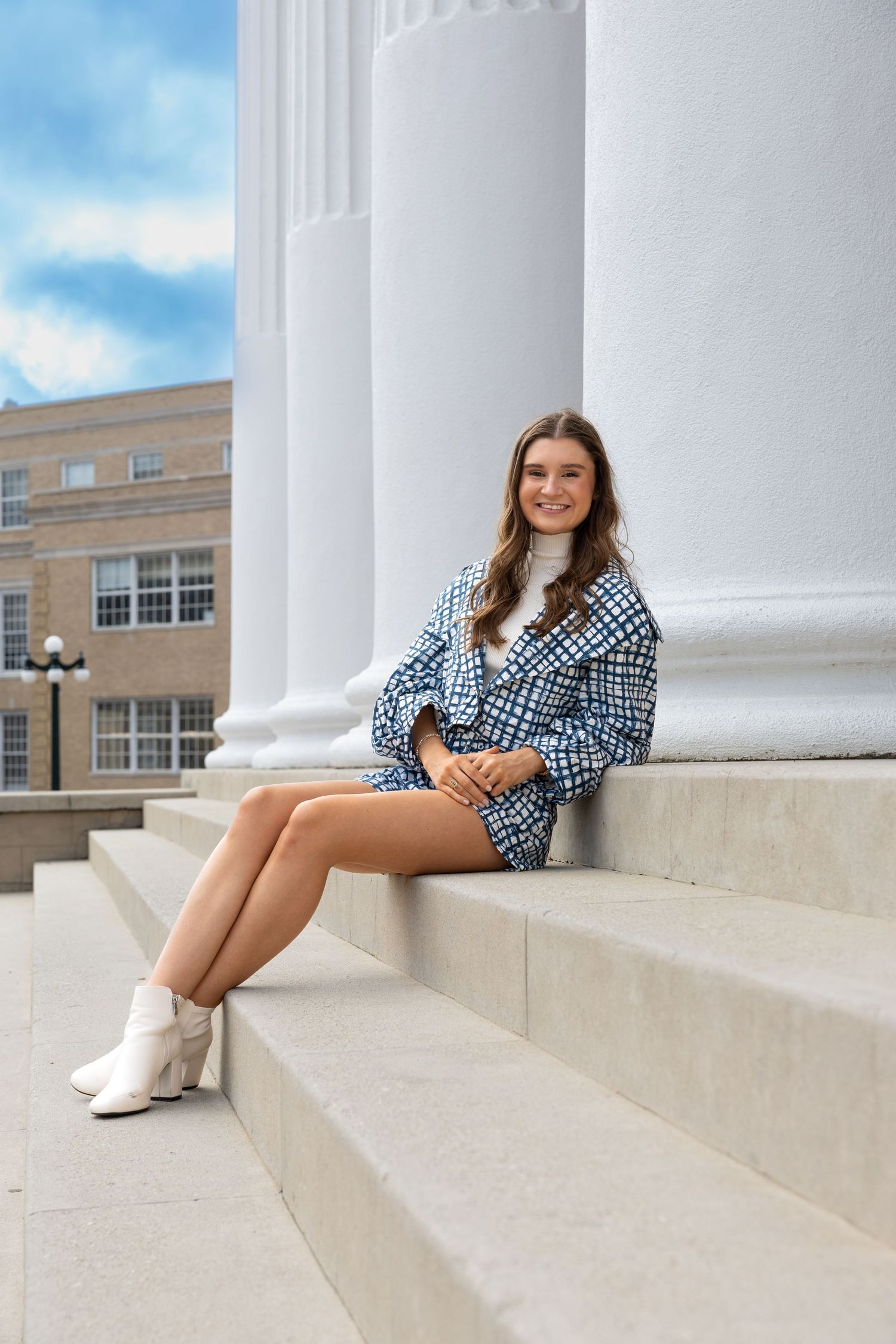 Editorial senior portrait session in Oxford, Mississippi