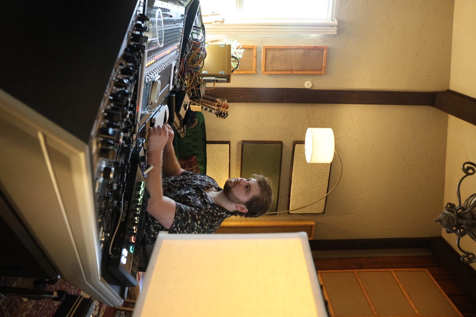 Producer at the mixing console