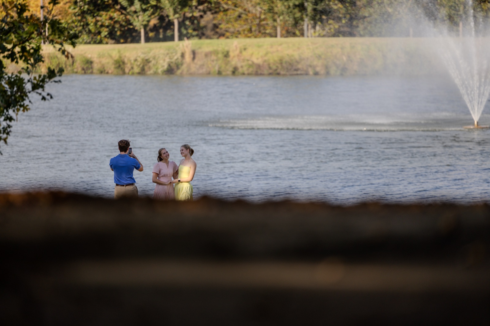 Proposal by the fountain